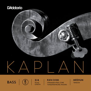 D'Addario �E�b�h�x�[�X�� K614 3/4M Kaplan Double Bass Strings / E-MED (�o����/�~�f�B�A��) �y �_�_���I daddario �R���g���o�X �z�y5��0�̂����̓G���g���[���Ń|�C���g4�{�z�y�䂤�p�P�b�g�Ή��z��