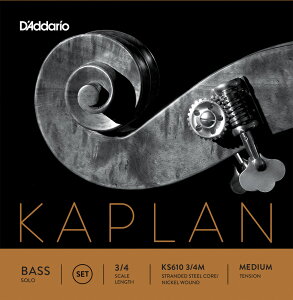 D'Addario Ebhx[X KS610 3/4M Kaplan Solo Bass Strings / SET-MED (Zbg/~fBA) y __I daddario RgoX zy101̓Gg[Ń|Cg5{z