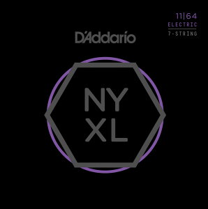 D'Addario __I 7pGLM^[ NYXL1164 Nickel Wound 7-String Electric Guitar Strings Medium 11-64 [ daddario GL NYXL-1164 ] y50̂̓Gg[Ń|Cg4{zy䂤pPbgΉz