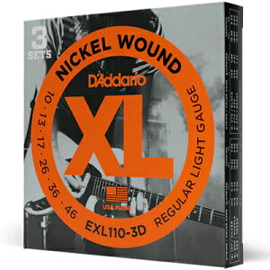 D'Addario �_�_���I �G���L�M�^�[�� Regular Light EXL110 �y �j�b�P�� EXL-110 EXL110-3D daddario �G���L�� �z�y5��0�̂����̓G���g���[���Ń|�C���g4�{�z�y�䂤�p�P�b�g�Ή��z��