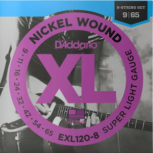 D'Addario ダダリオ エレキギター弦 Super Light EXL120-8 【 ニッケル daddario エレキ弦 EXL-120-8 】【5と0のつく日はエントリー等でポイント4倍】【ゆうパケット対応】*