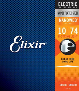 Elixir GNT[ GLM^[ imEFu 8 Light [ .010-.074 ] #12062 y NANOWEB zy Ki zy50̂͓X|Cg5{Izy䂤pPbgΉz