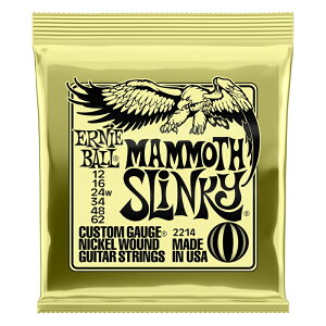 ERNIE BALL GLM^[ #2214 jbPEh Mammoth Slinky [ Q[W .012/.016/.024w/.034/.048/.062 ] y A[j[{[ zy50̂͓X|Cg5{Izy䂤pPbgΉz