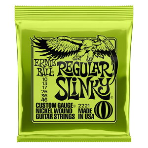 ERNIE BALL GLM^[ #2221 jbPEh Regular Slinky [ Q[W: .010/.013/.017/.026/.036/.046 ] y A[j[{[ zy50̂͓X|Cg5{Izy䂤pPbgΉz