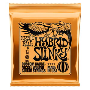 ERNIE BALL GLM^[ #2222 jbPEh Hybrid Slinky [ Q[W: .009/.011/.016/.026/.036/.046 ] y A[j[{[ zy50̂͓X|Cg5{Izy䂤pPbgΉz