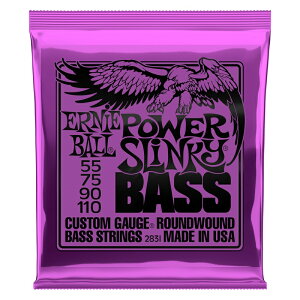 ERNIE BALL �x�[�X�� #2831 �j�b�P�����E���h Power Slinky [ �Q�[�W: .055/.075/.090/.110 ] �y �A�[�j�[�{�[�� �z�y5��0�̂����͓��X�|�C���g5�{�I�z�y�䂤�p�P�b�g�Ή��z