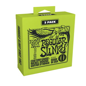 ERNIE BALL GLM^[ 3ZbgpbN #3221 jbPEh Regular Slinky [ Q[W: .010/.013/.017/.026/.036/.046 ] y A[j[{[ zy50̂͓X|Cg5{Iz