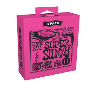 ERNIE BALL GLM^[ 3ZbgpbN #3223 jbPEh Super Slinky [ Q[W: .009/.011/.016/.024w/.032/.042 ] y A[j[{[ zy50̂͓X|Cg5{Iz