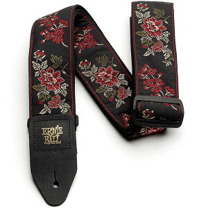 y[J[񂹁zERNIE BALL M^[Xgbv RED ROSE #4142 CLASSIC JACQUARD GUITAR STRAP/BASS STRAP y A[j[{[ NVbNWK[hXgbv bh[Y zy50̂͓X|C