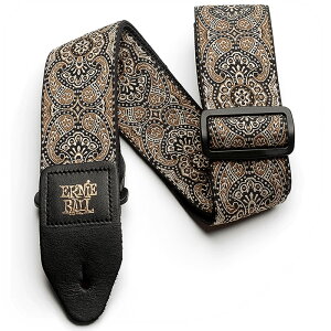 y[J[񂹁zERNIE BALL M^[Xgbv GOLD  BLACK PAISLEY #4163 CLASSIC JACQUARD GUITAR STRAP/BASS STRAPyA[j[{[ NVbNWK[hXgbv S[hAhubNyCY[