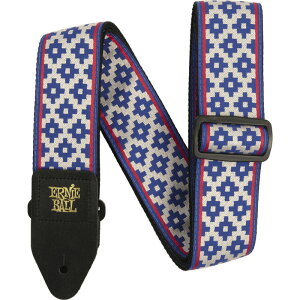 【メーカー取り寄せ】ERNIE BALL ギターストラップ BLUE CRUX #5336 CLASSIC JACQUARD GUITAR STRAP/BASS STRAP 【 アーニーボール クラシックジャガードストラップ ブルークラックス 】【5と0のつく日は当店ポ