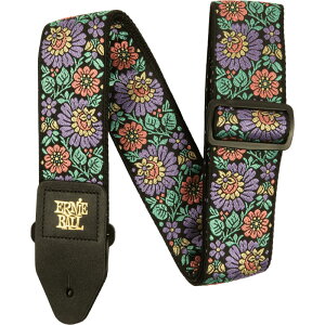 【メーカー取り寄せ】ERNIE BALL ギターストラップ EVENING BLOOM #5340 CLASSIC JACQUARD GUITAR STRAP/BASS STRAP 【 アーニーボール クラシックジャガードストラップ イブニングブルーム 】【5と0のつく日は当
