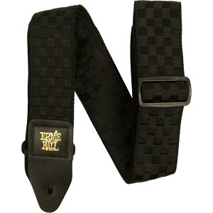 y[J[񂹁zERNIE BALL M^[Xgbv BLACK CHECKERS #5341 CLASSIC JACQUARD GUITAR STRAP/BASS STRAP y A[j[{[ NVbNWK[hXgbv ubN`FbJ[Y zy50̂