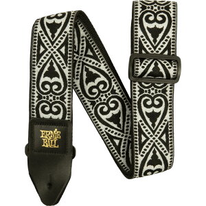 y[J[񂹁zERNIE BALL M^[Xgbv BLACK HEART #5345 CLASSIC JACQUARD GUITAR STRAP/BASS STRAP y A[j[{[ NVbNWK[hXgbv ubNn[g zy50̂͓X|