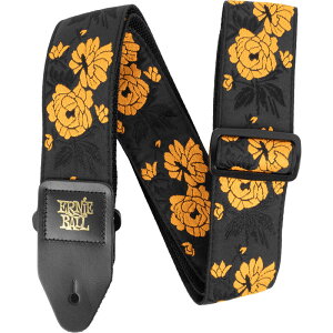 【メーカー取り寄せ】ERNIE BALL ギターストラップ TANGERINE ROSE #5358 CLASSIC JACQUARD GUITAR STRAP/BASS STRAP 【 アーニーボール クラシックジャガードストラップ タンジェリンローズジャガード 】【5と0