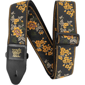 【メーカー取り寄せ】ERNIE BALL ギターストラップ TANGERINE BLOSSOM #5363 CLASSIC JACQUARD GUITAR STRAP/BASS STRAP 【 アーニーボール クラシックジャガードストラップ ウェスタンローズ 】【5と0のつく日は