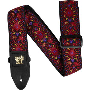 【メーカー取り寄せ】ERNIE BALL ギターストラップ CRIMSON ROYAL BLOOM #5369 CLASSIC JACQUARD GUITAR STRAP/BASS STRAP 【 アーニーボール クラシックジャガードストラップ クリムゾンロイヤルブルーム 】【5と0