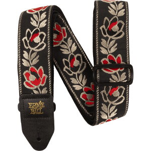 y[J[񂹁zERNIE BALL M^[Xgbv Noble Rose #5380 CLASSIC JACQUARD GUITAR STRAP/BASS STRAP y A[j[{[ NVbNWK[hXgbv m[u[Y zy50̂͓X|C
