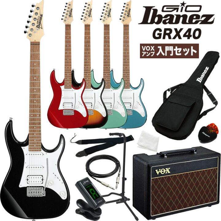 楽天市場】GIO Ibanez アイバニーズ エレキギター GRX40 VOXアンプ 