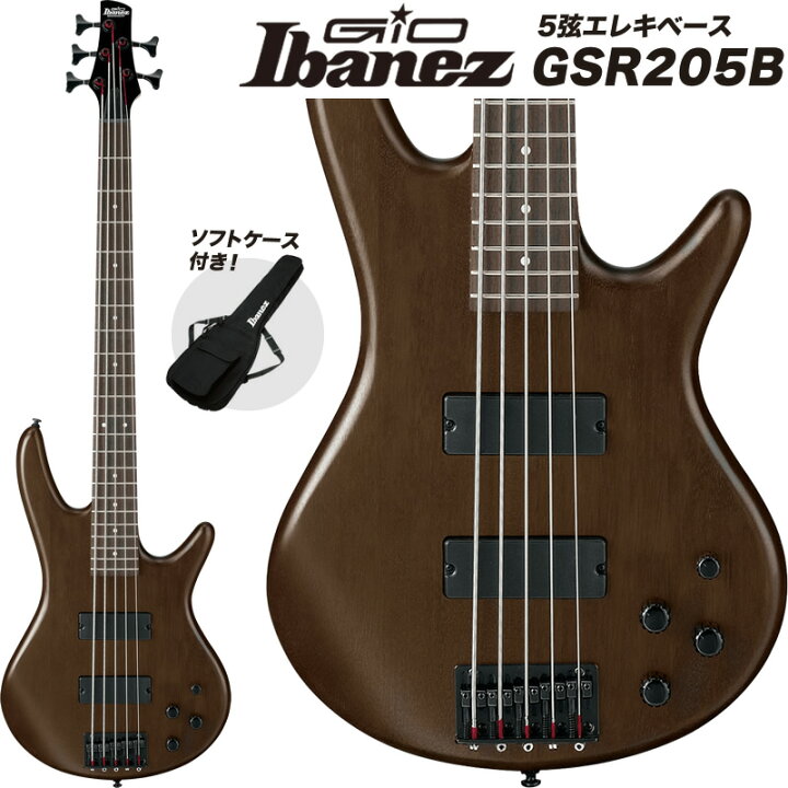 楽天市場】GIO Ibanez ジオアイバニーズ 5弦エレキベース GSR205B 