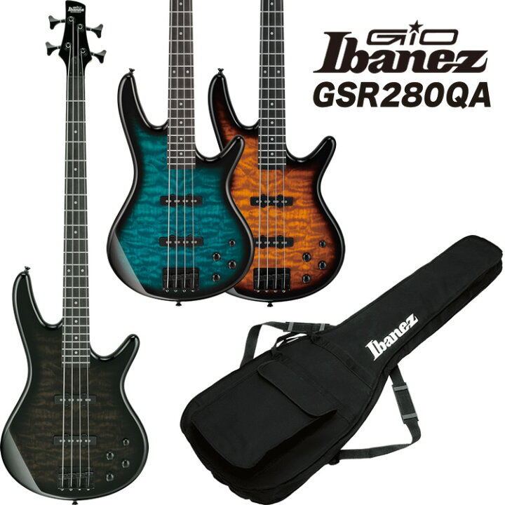楽天市場】GIO Ibanez ジオアイバニーズ エレキベース GSR280QA 