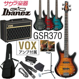 GIO Ibanez ジオアイバニーズ エレキベース GSR370 [VOX Pathfinder10 Bass アンプ入門セット]【今だけピック10枚セット付き！】【大型】＊