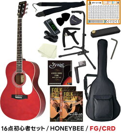 アコースティックギター 16点 初心者セット HONEY BEE W-15/F-15 【 アコギ ギター 入門 W15 F15 プレゼントにおすすめ 】【大型荷物】【5と0のつく日は当店ポイント5倍！】