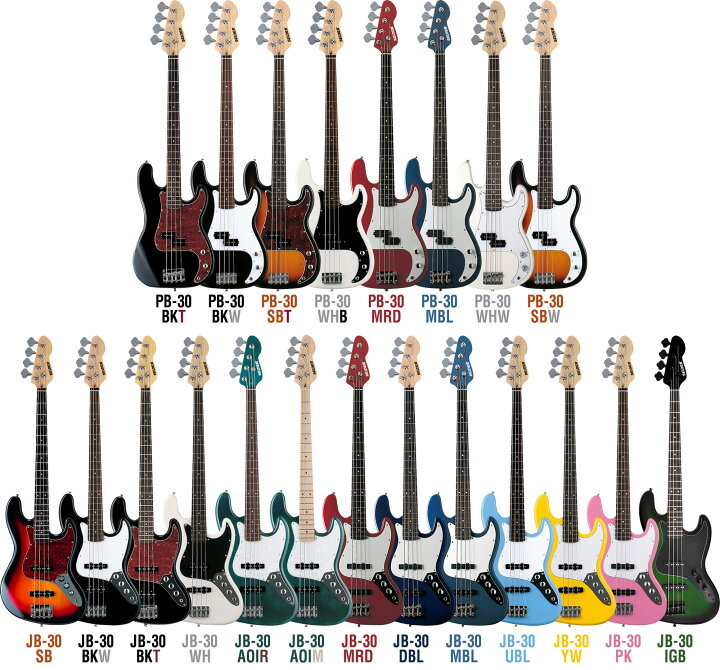 楽天市場】ベース SELDER PB-30/JB-30 ベースリミテッドセット 初心者  
