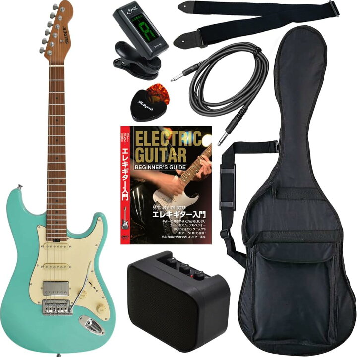 楽天市場】エレキギター SELDER ST-33RM リミテッドセット【ロース  