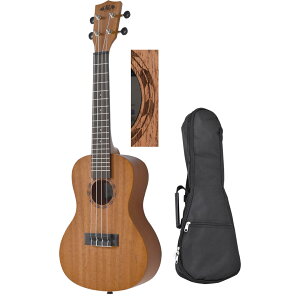ウクレレ KALA 日本限定仕様 単品(純正ケース付属) KA-J1C コンサートサイズ 【 マホガニー 和柄 矢絣 やがすり YAGASURI 麻の葉 あさのは ASANOHA KAJ1C KA-15C KA15C 初心者 バッグ付き プレゼントに最適
