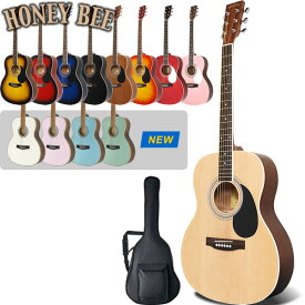 アコースティックギター HONEY BEE W-15/F-15/HJ-18 ソフトケース付属 【 ハニービー アコギ 初心者 W15 F15 HJ18 】【大型荷物】【5と0のつく日は当店ポイント5倍！】