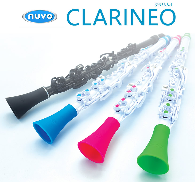 【5と0のつく日はP5倍 + エントリーでさらにP5倍】Nuvo Clarineo ヌーボ クラリネオ Ver2.0 [本体 +  ファーストステップセット] (教則本・DVD・CDつき)【プラスチック クラリネット】 | サクラ楽器
