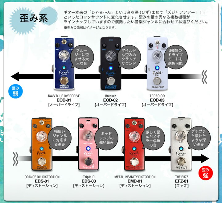 楽天市場】RevoL effects エフェクターセット【選べる！エフェクター 