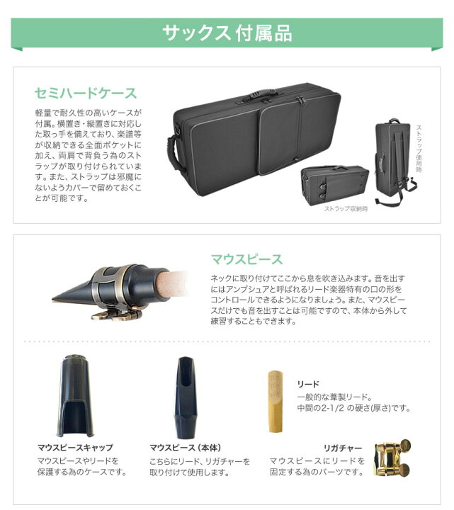 楽天市場】ソプラノサックス Soleil SSP-1 単品(セミハードケース 