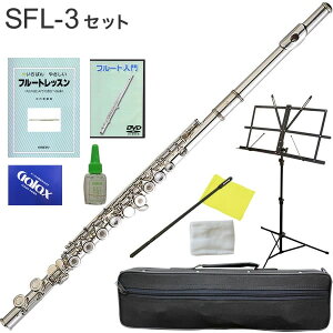 フルート 初心者 セット Soleil SFL 【 ソレイユ SFL-1 SFL-2 SFL-3 入門セット 管楽器 吹奏楽 ブラスバンド 部活 シルバー ニッケル リングキイ カバードキイ 】【5と0のつく日は当店ポイント5倍!】