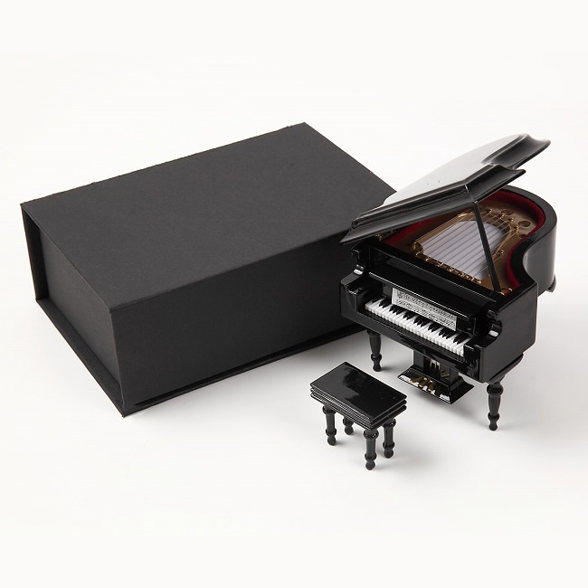 推奨 ミニチュア楽器 グランドピアノ 全長約9cm 黒 SUNRISE SOUND HOUSE ※ディスプレイ商品のため音は鳴りません 