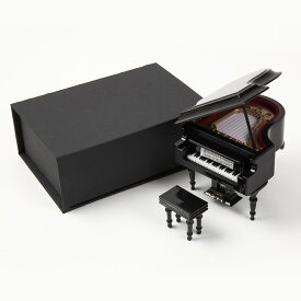 ミニチュア楽器 グランドピアノ 全長約9cm 黒 SUNRISE SOUND HOUSE ※ディスプレイ商品のため音は鳴りません 【 模型 フィギュア 人形 ジオラマ ドールハウス用 楽器 】【5と0のつく日は当店ポイント5倍！】