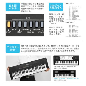 楽天市場 タイムセール特価 今だけポイント５倍 10月11日9 59まで 光鍵盤 キーボード 61鍵盤 本体のみ Torte Tldk 61 ライト トルテ ピアノ 軽量 電子 デジタル Tldk61 サクラ楽器