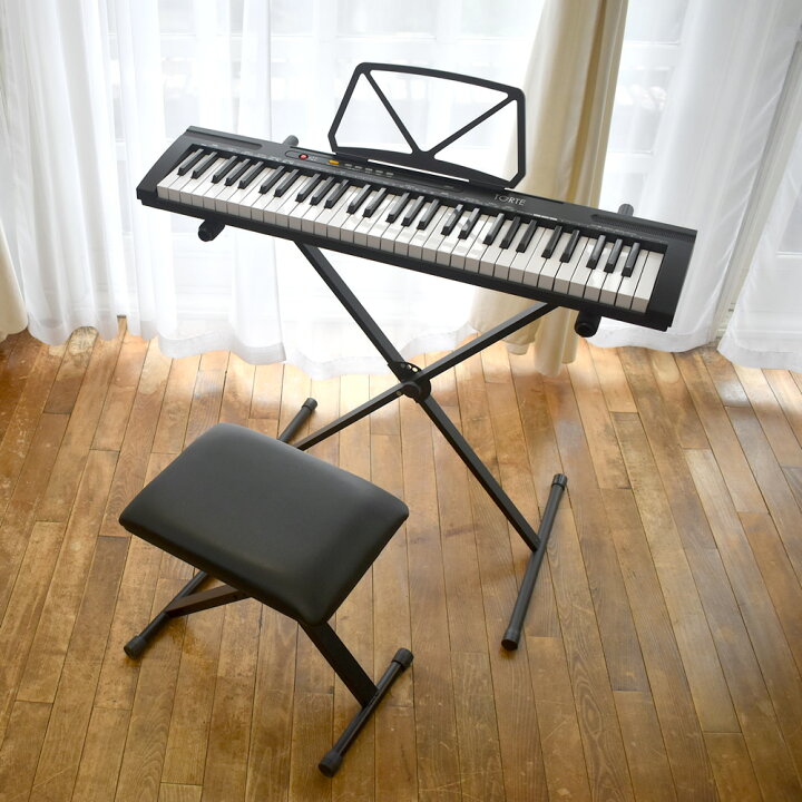 楽天市場】キーボード ピアノ スリム 超軽量 薄型 61鍵盤 TORTE TSDK 