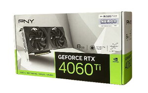 PNY Technologies GeForce RTX 4060 Ti 8GB VERTO STANDARD DUAL FAN �O���t�B�b�N�X�{�[�h VCG4060T8DFXPB1 VD8518