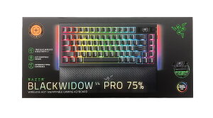 Razer���C�U�[BlackWidowV4Pro75%HyperSpeed��HyperPolling�ɂ��4KHz���C�����X���J�j�J���L�[�{�[�h�I�����W�^�N�^�C�����J�j�J���X�C�b�`�R�}���h�_�C��������OLED�f�B�X�v���C