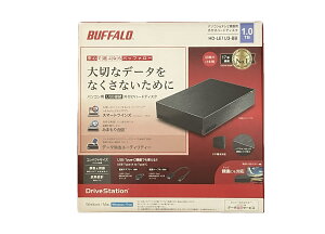 �o�b�t�@���[ USB3.2(Gen.1)�Ή��O�t��HDD 1TB �u���b�N HD-LE1U3-BB
