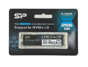�V���R���p���[ SSD 256GB 3D NAND M.2 2280 PCIe3.0×4 NVMe1.3 P34A60�V���[�Y 5�N�ۏ� SP256GBP34A60M28