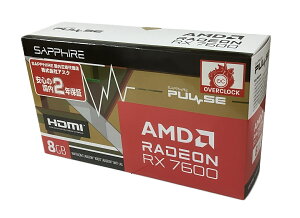 PULSE RADEON RX 7600 GAMING 8GB GDDR6 �O���t�B�b�N�{�[�h�@�r�f�I�J�[�h