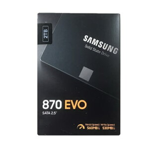 Samsung 870 EVO 2TB SATA 2.5�C���` ���� SSD MZ-77E2T0B/EC �������K�ۏؕi �A�E�g���b�g