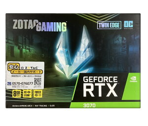 ZOTAC GAMING GeForce RTX 3070 Twin Edge OC �O���t�B�b�N�X�{�[�h ZT-A30700H-10P VD7416
