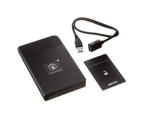 BUFFALO IC�J�[�h���b�N���� MIL�X�y�b�N�ϏՌ��{�f�B�[�h�J�h�o�|�[�^�u��SSD 240GB �u���b�N SSD-PZN240U3-BK
