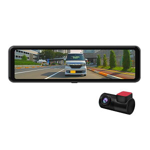 DreamMaker デジタルバックミラー デジタルインナーミラー 10.88インチ ミラー型 録画機能なし リアカメラのみ 後付け バンド装着式 WDR HDR ズーム機能 バックギア連動機能 地デジノイズ対策 DMST-