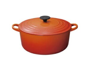 ���E�N���[�[(Le Creuset) ���� �z�[���[ �� �R�R�b�g�E�����h 30 cm �I�����W �K�X IH �I�[�u�� �Ή� �A�E�g���b�g