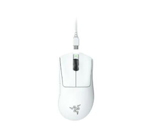 Razer ���C�U�[ DeathAdder V3 Pro White �Q�[�~���O�}�E�X ���C�����X ���� 64g�̒��y�� �i�������G���S�m�~�b�N�`�� �ō��N���X�̐��x��Focus Pro 30K �I�v�e�B�J���Z���T�[ �� 3 ����I�v�e�B�J���}�E